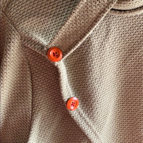 Olive waffle knit cowl neck criss cross sweater 💚 - Picture 2 of 5